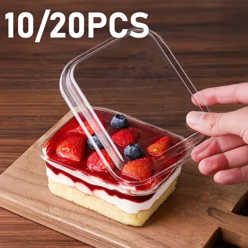 Food Snacks Box - 10/20 قطعة غطاء حقيبة مربعة للاستعمال