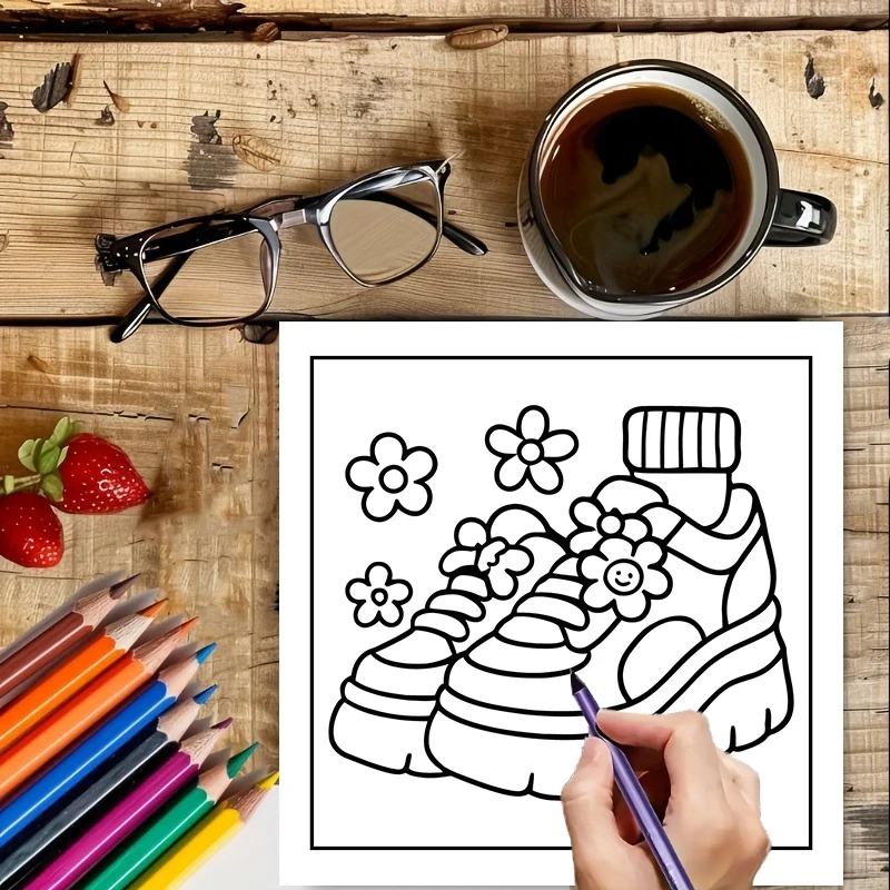 كتاب تلوين سهل الاستخدام للبال - مراجعة Food And Snacks Coloring Book وسعره