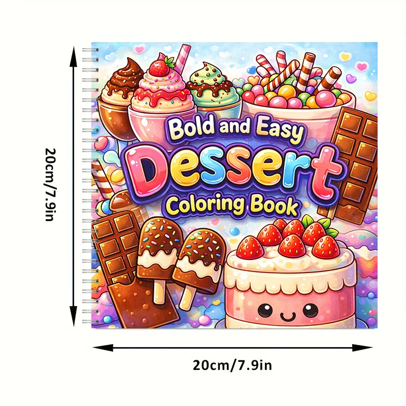 كتاب تلوين سهل للأطباق الحلوة  - مراجعة Food And Snacks Coloring Book وسعره