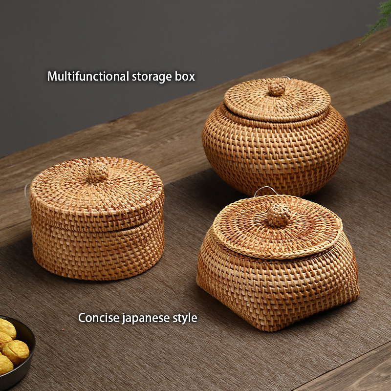 المنسوجة يدويا الروطان صندوق ت - مراجعة Food Snacks In Japan وسعره