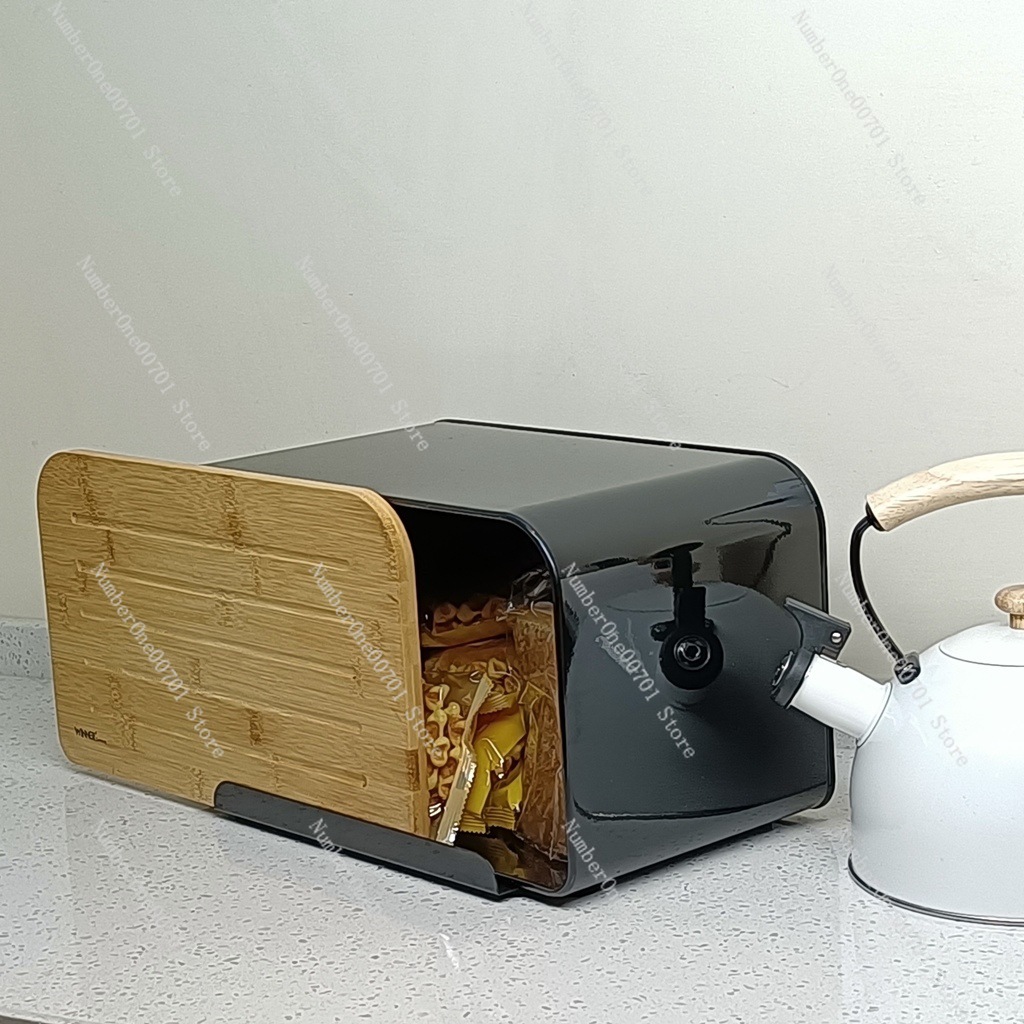 صندوق خبز للمطبخ بغطاء من الخي - مراجعة Food Snacks Box وسعره