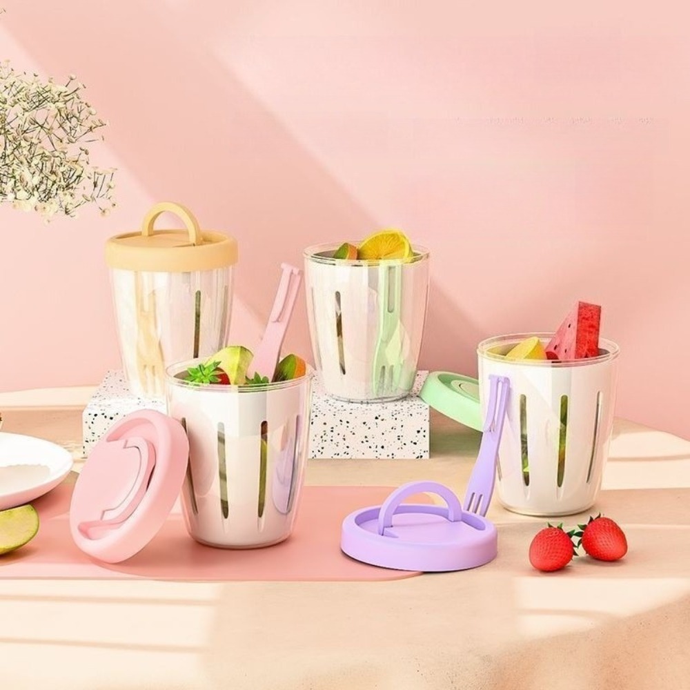 حاوية طعام أسطوانية محمولة مع  - مراجعة Food Snacks Box وسعره