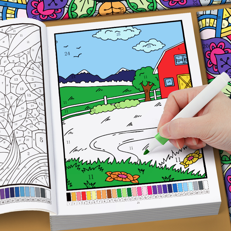كتاب تلوين بالأرقام للكبار، 32 - مراجعة Food And Snacks Coloring Book وسعره