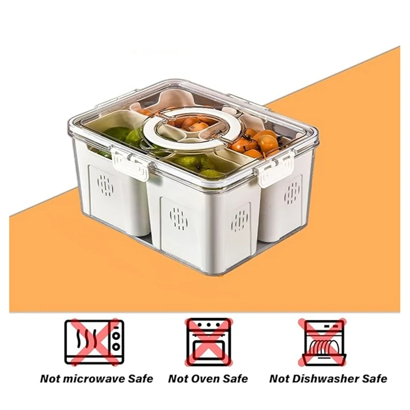 صينية فواكه للنزهات الكبيرة، ص - مراجعة Food Snacks Box وسعره