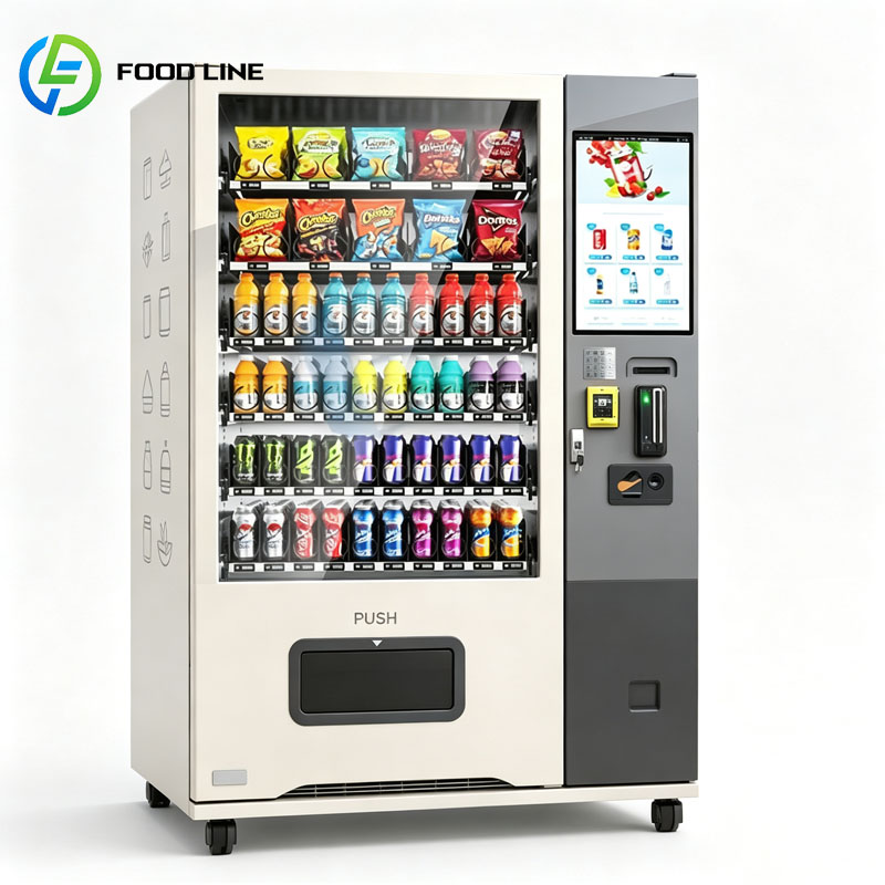 ماكينة بيع المشروبات التجارية  - مراجعة Food Snacks Drinks وسعره
