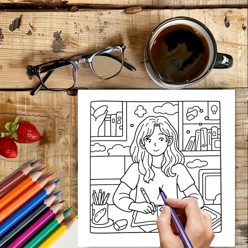كتاب تلوين للفتيات بـ 28 صفحة  - مراجعة Food And Snacks Coloring Book وسعره