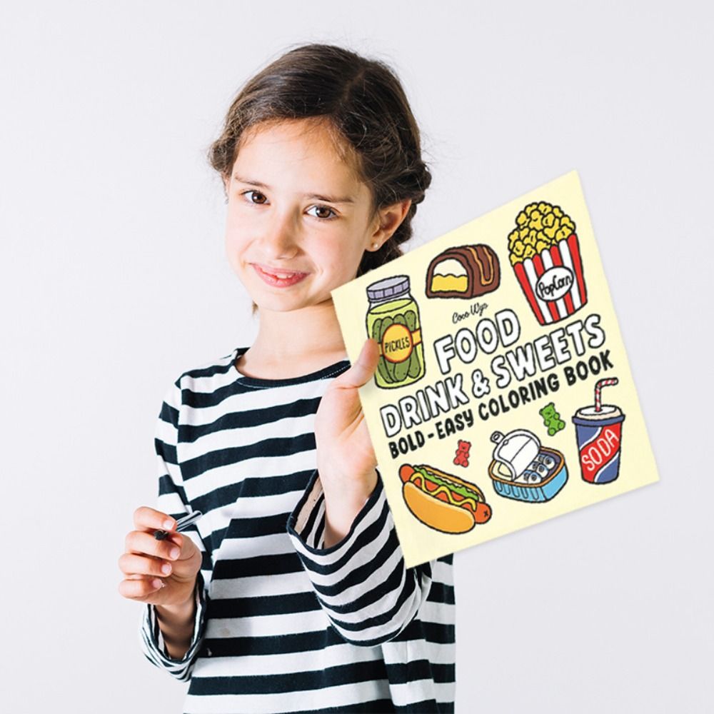 كتاب تلوين مهدئ للفتيات، فن تخ - مراجعة Food And Snacks Coloring Book وسعره