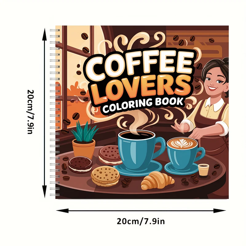 كتاب تلوين لعشاق القهوة للبالغ - مراجعة Food And Snacks Coloring Book وسعره