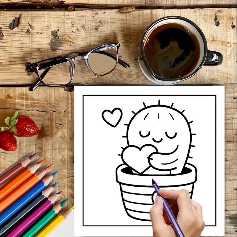 كتاب تلوين سهل الاستخدام للكبا - مراجعة Food And Snacks Coloring Book وسعره