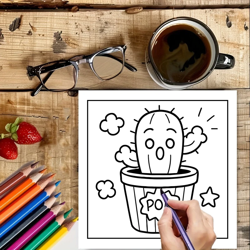 كتاب تلوين سهل الاستخدام للكبا - مراجعة Food And Snacks Coloring Book وسعره